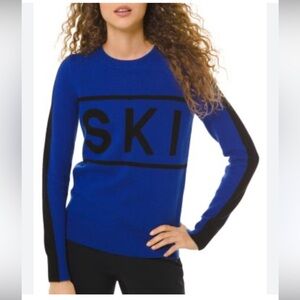 MICHAEL Michael Kors Ski and Logo Letter Sweater